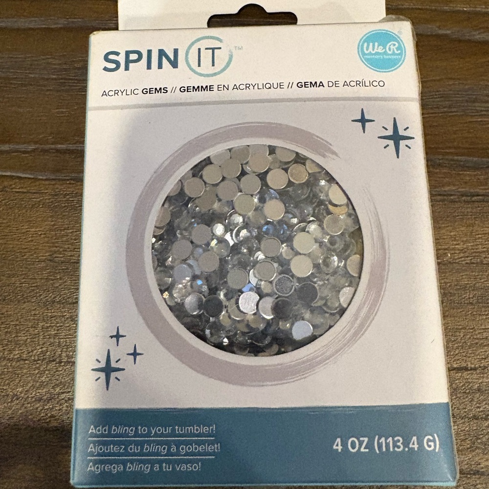 We R Memory Keepers Silver Acrylic Gems